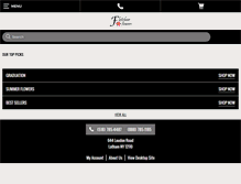 Tablet Screenshot of fletchersflowers.com